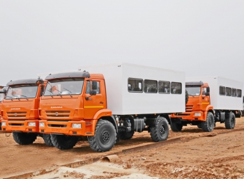 Автобус вахтовый с грузовым отсеком, 10 места КАМАЗ 43502