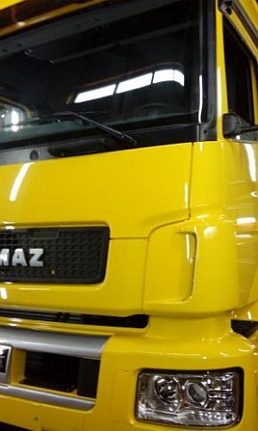 покраска кабины КАМАЗ